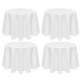 4-Pack-Polyester-Round-Tablecloth-60-Inch-White-Circular-Table-Cloth-Stain-Wrinkle-Resistant-Washable-Cover-Wedding-__e78964eb27ac2b189c0794ce710b6955