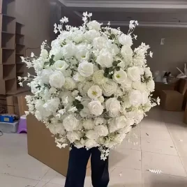 80cm flowers Centerpiece White and green